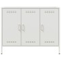 Aparador de acero laminado en frío blanco 100,5x39x79 cm de , Aparadores - Ref: Foro24-843029, Precio: 157,35 €, Descuento: %