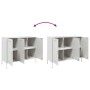 Aparador de acero laminado en frío blanco 100,5x39x79 cm de , Aparadores - Ref: Foro24-843029, Precio: 157,35 €, Descuento: %