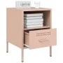 Bedside table 2 units cold-rolled steel pink 36x39x50.5cm by , Nightstands - Ref: Foro24-843057, Price: 110,21 €, Discount: %
