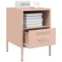 Mesita de noche 2 uds acero laminado en frío rosa 36x39x50,5cm de , Mesitas de noche - Ref: Foro24-843057, Precio: 111,45 €, ...
