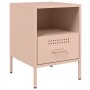 Mesita de noche 2 uds acero laminado en frío rosa 36x39x50,5cm de , Mesitas de noche - Ref: Foro24-843057, Precio: 111,45 €, ...
