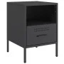 Mesita de noche acero laminado en frío negro 36x39x50,5 cm de , Mesitas de noche - Ref: Foro24-843055, Precio: 104,40 €, Desc...