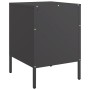 Mesita de noche acero laminado en frío negro 36x39x50,5 cm de , Mesitas de noche - Ref: Foro24-843055, Precio: 105,60 €, Desc...