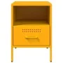Mesita de noche acero laminado en frío amarillo 36x39x50,5 cm de , Mesitas de noche - Ref: Foro24-843060, Precio: 73,59 €, De...