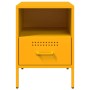 Mesita de noche acero laminado en frío amarillo 36x39x50,5 cm de , Mesitas de noche - Ref: Foro24-843060, Precio: 74,56 €, De...