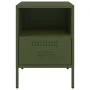 Mesita de noche de acero laminado verde oliva 36x39x50,5 cm de , Mesitas de noche - Ref: Foro24-843062, Precio: 61,59 €, Desc...