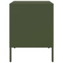 Mesita de noche de acero laminado verde oliva 36x39x50,5 cm de , Mesitas de noche - Ref: Foro24-843062, Precio: 62,29 €, Desc...