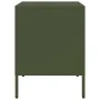 Mesita de noche de acero laminado verde oliva 36x39x50,5 cm de , Mesitas de noche - Ref: Foro24-843062, Precio: 61,59 €, Desc...
