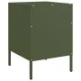 Mesita de noche de acero laminado verde oliva 36x39x50,5 cm de , Mesitas de noche - Ref: Foro24-843062, Precio: 61,59 €, Desc...
