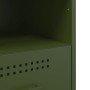 Mesita de noche de acero laminado verde oliva 36x39x50,5 cm de , Mesitas de noche - Ref: Foro24-843062, Precio: 62,29 €, Desc...