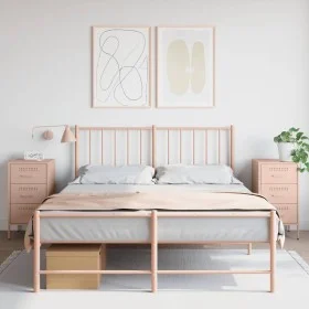 Mesitas de noche 2 uds acero laminado en frío rosa 36x39x68 cm de , Mesitas de noche - Ref: Foro24-843081, Precio: 168,38 €, ...