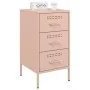 Mesitas de noche 2 uds acero laminado en frío rosa 36x39x68 cm de , Mesitas de noche - Ref: Foro24-843081, Precio: 168,38 €, ...
