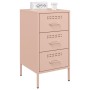 Mesitas de noche 2 uds acero laminado en frío rosa 36x39x68 cm de , Mesitas de noche - Ref: Foro24-843081, Precio: 170,38 €, ...