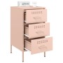 Mesitas de noche 2 uds acero laminado en frío rosa 36x39x68 cm de , Mesitas de noche - Ref: Foro24-843081, Precio: 170,38 €, ...