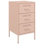 Mesitas de noche 2 uds acero laminado en frío rosa 36x39x68 cm de , Mesitas de noche - Ref: Foro24-843081, Precio: 170,38 €, ...