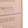 Mesitas de noche 2 uds acero laminado en frío rosa 36x39x68 cm de , Mesitas de noche - Ref: Foro24-843081, Precio: 170,38 €, ...