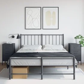 Nightstands 2 units anthracite gray steel 36x39x68 cm by , Nightstands - Ref: Foro24-843083, Price: 168,46 €, Discount: %