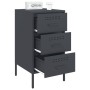 Mesitas de noche 2 unidades acero gris antracita 36x39x68 cm de , Mesitas de noche - Ref: Foro24-843083, Precio: 170,38 €, De...