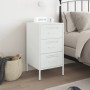 Mesita de noche acero laminado en frío blanco 36x39x68 cm de , Mesitas de noche - Ref: Foro24-843088, Precio: 92,17 €, Descue...