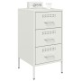 Mesita de noche acero laminado en frío blanco 36x39x68 cm de , Mesitas de noche - Ref: Foro24-843088, Precio: 92,17 €, Descue...