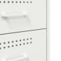 Mesita de noche acero laminado en frío blanco 36x39x68 cm de , Mesitas de noche - Ref: Foro24-843088, Precio: 92,17 €, Descue...