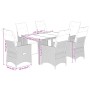 Set de mesa y sillas jardín 7 pzas con cojines ratán PE marrón de , Conjuntos de jardín - Ref: Foro24-3276918, Precio: 811,22...