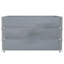 Collares de palets 3 uds madera maciza de pino gris 100x100 cm de , Plataformas de carga y palés - Ref: Foro24-3295376, Preci...