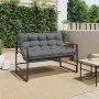 Banco de jardín con cojín acero antracita 113 cm de , Bancos de jardín - Ref: Foro24-4009299, Precio: 156,51 €, Descuento: %