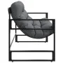 Banco de jardín con cojín acero antracita 113 cm de , Bancos de jardín - Ref: Foro24-4009299, Precio: 156,51 €, Descuento: %