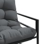 Banco de jardín con cojín acero antracita 113 cm de , Bancos de jardín - Ref: Foro24-4009299, Precio: 175,75 €, Descuento: %