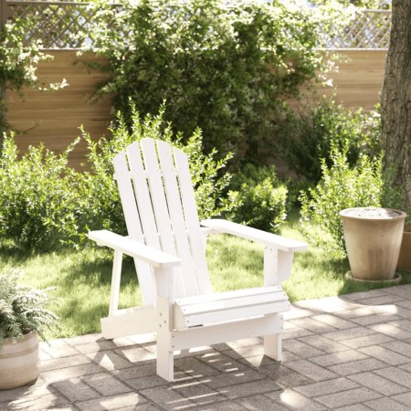 Silla Adirondack madera maciza de abeto blanco 69x85x90,5 cm de , Sillas de jardín - Ref: Foro24-4007243, Precio: 83,89 €, De...