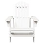 Silla Adirondack madera maciza de abeto blanco 69x85x90,5 cm de , Sillas de jardín - Ref: Foro24-4007243, Precio: 83,89 €, De...