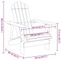 Silla Adirondack madera maciza de abeto blanco 69x85x90,5 cm de , Sillas de jardín - Ref: Foro24-4007243, Precio: 83,89 €, De...