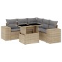 Juego de sofás jardín con cojines 6 pzas ratán sintético beige de , Conjuntos de jardín - Ref: Foro24-3269159, Precio: 439,62...