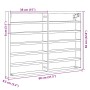 Vitrina de madera de ingeniería marrón roble 80x8,5x58 cm de , Estantes y estanterías - Ref: Foro24-847960, Precio: 42,96 €, ...