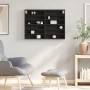 Vitrina de madera de ingeniería negra 80x8,5x58 cm de , Estantes y estanterías - Ref: Foro24-847955, Precio: 46,15 €, Descuen...