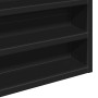 Vitrina de madera de ingeniería negra 80x8,5x58 cm de , Estantes y estanterías - Ref: Foro24-847955, Precio: 46,15 €, Descuen...