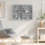 Vitrina de madera de ingeniería gris hormigón 80x8,5x58 cm de , Estantes y estanterías - Ref: Foro24-847957, Precio: 44,08 €,...