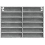 Vitrina de madera de ingeniería gris hormigón 80x8,5x58 cm de , Estantes y estanterías - Ref: Foro24-847957, Precio: 44,08 €,...