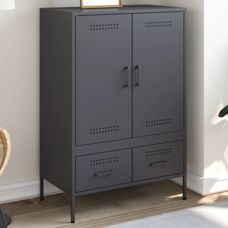 Aparador de acero laminado en frío antracita 68x39x101,5 cm de , Aparadores - Ref: Foro24-843110, Precio: 177,34 €, Descuento: %