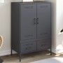 Aparador de acero laminado en frío antracita 68x39x101,5 cm de , Aparadores - Ref: Foro24-843110, Precio: 177,34 €, Descuento: %