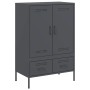 Aparador de acero laminado en frío antracita 68x39x101,5 cm de , Aparadores - Ref: Foro24-843110, Precio: 177,34 €, Descuento: %