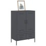 Aparador de acero laminado en frío antracita 68x39x101,5 cm de , Aparadores - Ref: Foro24-843110, Precio: 177,34 €, Descuento: %