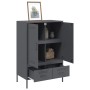 Aparador de acero laminado en frío antracita 68x39x101,5 cm de , Aparadores - Ref: Foro24-843110, Precio: 177,34 €, Descuento: %