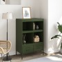 Aparador de acero laminado en frío verde oliva 68x39x101,5 cm de , Aparadores - Ref: Foro24-843106, Precio: 155,88 €, Descuen...