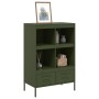 Aparador de acero laminado en frío verde oliva 68x39x101,5 cm de , Aparadores - Ref: Foro24-843106, Precio: 155,88 €, Descuen...