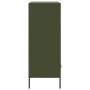 Aparador de acero laminado en frío verde oliva 68x39x101,5 cm de , Aparadores - Ref: Foro24-843106, Precio: 155,88 €, Descuen...