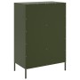 Aparador de acero laminado en frío verde oliva 68x39x101,5 cm de , Aparadores - Ref: Foro24-843106, Precio: 155,88 €, Descuen...