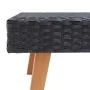Mesa de centro de jardín ratán sintético negro de vidaXL, Mesas de jardín - Ref: Foro24-310222, Precio: 64,24 €, Descuento: %
