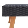 Mesa de centro de jardín ratán sintético negro de vidaXL, Mesas de jardín - Ref: Foro24-310222, Precio: 66,83 €, Descuento: %